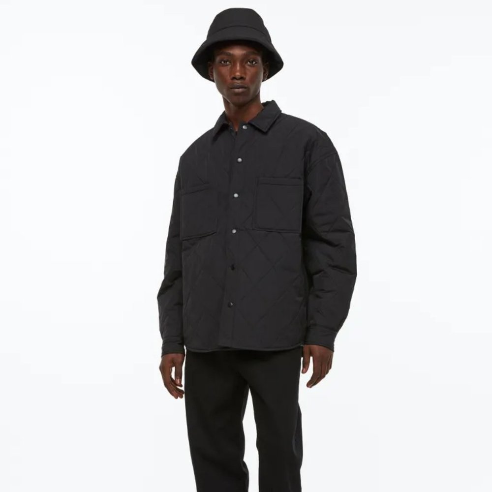 H&M Quilted Jacket, Black